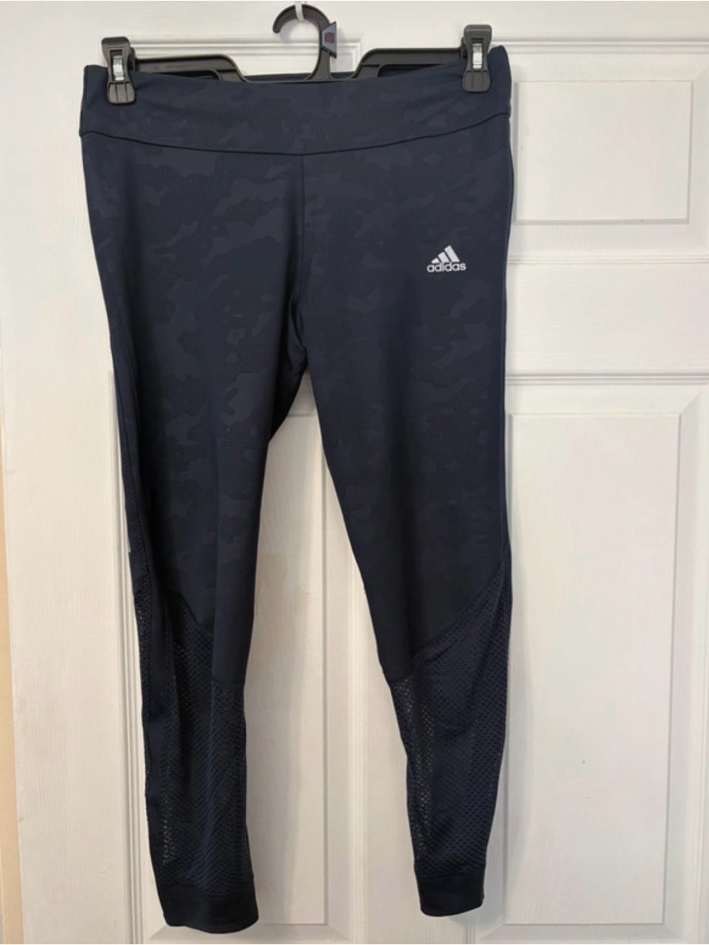 adidas Dark Navy Camo Mesh Workout Leggings
